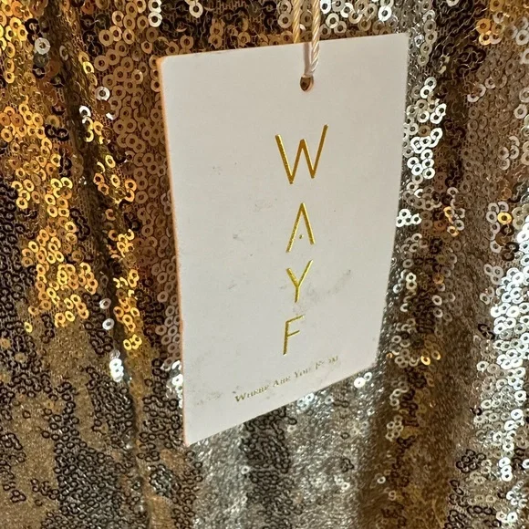 Wayf Silver Sequin Leggings - Picture 4 of 7